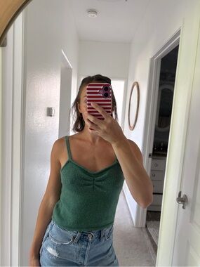 Madewell Forest Green Knit Cami